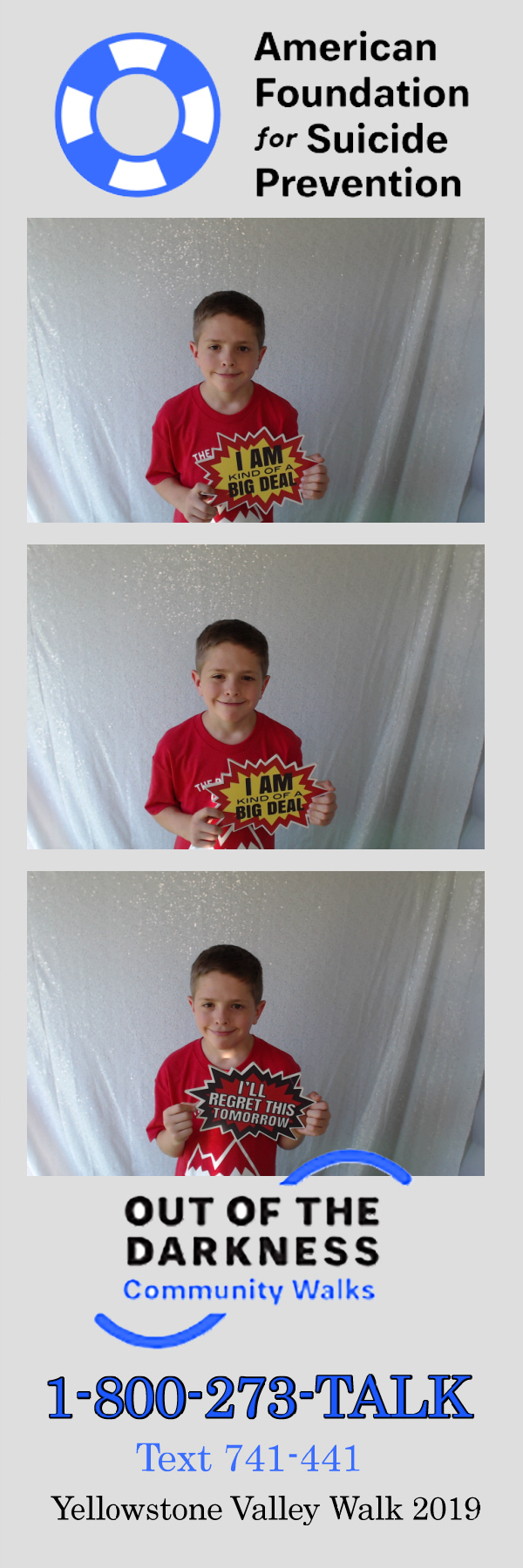 Out of the Darkness Walk 2019 | View more photos from the event at gallery.photoboothbillings.com/u/PhotoBoothBillings/Out-of-the-Darkness-Walk-2019